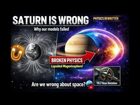 Saturn’s Magnetic Shield: Scientists Discover Unexpected Distortion That Defies Earth Logic 🪐🧲