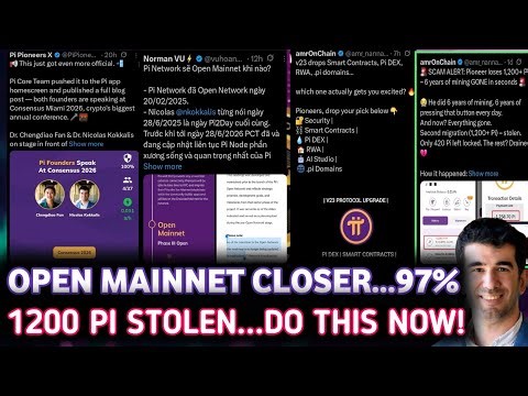 URGENT: Pi Network Pioneer Loses 1,200 Pi in Seconds | Pi MAINNET Closer than YOU THINK