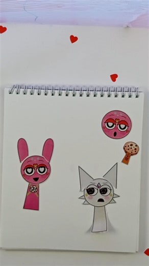 Pinki & Wenda 💖 Cute DIY Stickers Animation | Satisfying Drawing #shorts