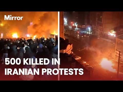 500 Iranian protesters KILLED over weekend by regime as Trump considers 'STEPPING IN'