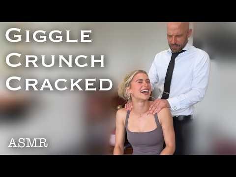 SHE'S BACK & CRAZY CRUNCHY *ASMR Relaxed & Cracked *Chiropractic POWERFUL ADJUSTMENT.