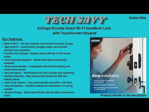 Schlage Encode Smart Wi-Fi Deadbolt Lock Review BE489WB CEN 622 | Best Keyless Smart Lock 2026