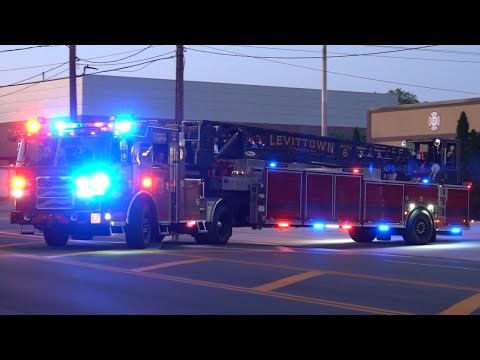 Levittown Fire Department Engine 627 & Ladder 626 Responding 6/29/25
