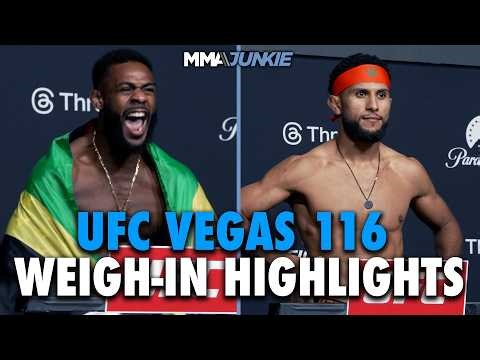 UFC Vegas 116 weigh-in highlights: Everyone hits after window changes to 2 hours
