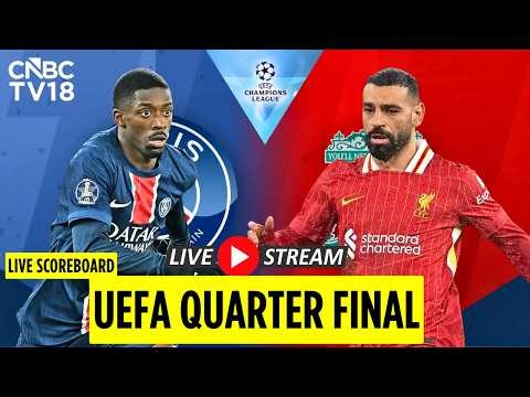 🔴Champions League Quarter-Final LIVE: PSG vs Liverpool UEFA Match | Vinícius Jr | N18G
