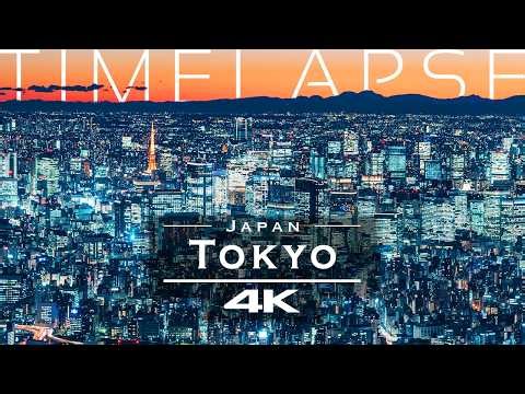 Tokyo at Night in 4K 🇯🇵 | Stunning Drone Timelapse of Japan’s Neon Megacity