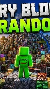 MINECRAFT - But Every Block Is Randomized #minecraft #minecraftmods #minecraftshorts @minecraft