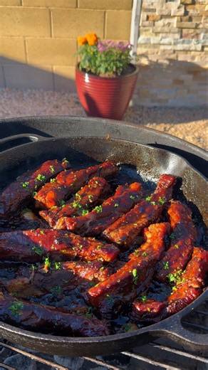 BEST RIBS I’VE EVER MADE 🔥 | Sticky Cast-Iron Pork Ribs