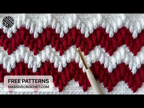 VERY EASY Crochet Pattern for Beginners!⚡️UNUSUAL Crochet Stitch for Baby Blanket, Bag & Scarf