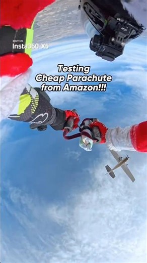 Tested a cheap Amazon parachute 😵‍💫 Worst idea ever | Insta360 X5