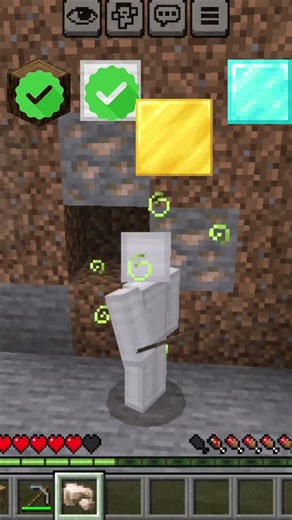 Minecraft but if i touch a block will convert into it! @FLAXSY05