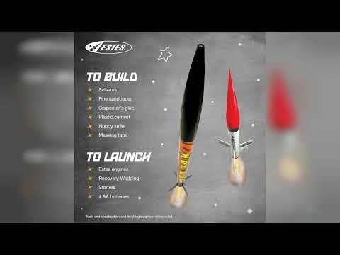 Review: Estes 1469 Tandem X Rocket-Building Kit, Beginner Flying-Rocket Model Kit for Ages 10+...