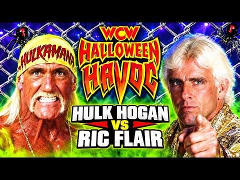 Hulk Hogan vs Ric Flair | October 23, 1994 | WCW Halloween Havoc | On This Day In WWE