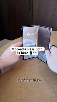 Motorola Razr Fold is here 👀 The brand’s first book-style foldable goes after the Galaxy Z Fold 7🔥