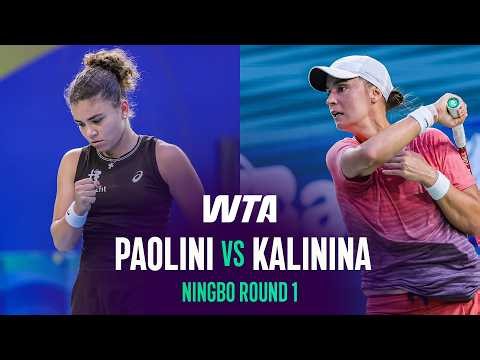 Jasmine Paolini vs. Anhelina Kalinina | 2026 Ningbo Round 1 | WTA Match Highlights