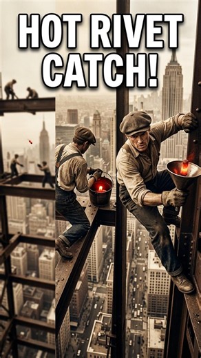 They Caught Red-Hot Rivets Hundreds of Feet Up 😳