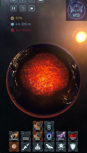 What Happens If Moon Hits Earth? 😱 | Solar Smash #indiangaming #mobilegaming #mysticplayer