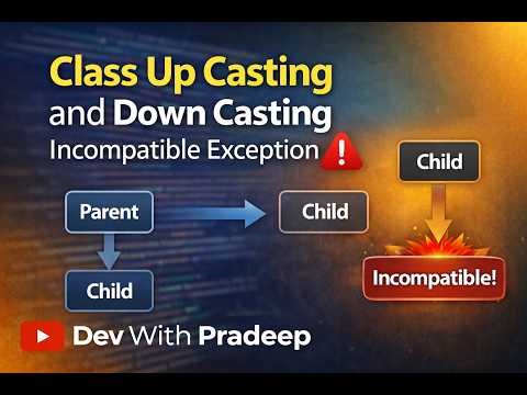 Class Upcasting vs Downcasting in Java | Incompatible Exception Explained