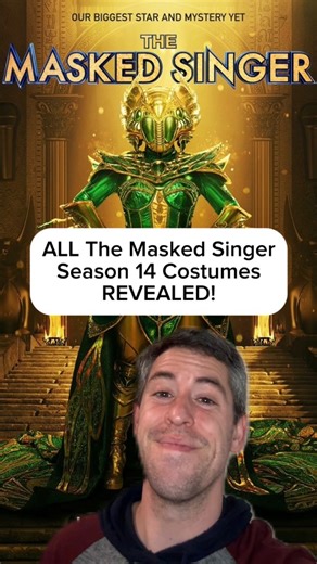 🕵🏻‍♂️ Kyle on Instagram: "EVERY contestant’s costume REVEALED for @maskedsingerfox Season 14! 🎭 Are you excited for these 18 singers to take the stage? And which one is your early favorite? Let me know all your thoughts in the comments! For me personally, it’s all about the 14 Karat 🥕 (obviously). #greenscreen #greenscreenvideo #maskedsinger #themaskedsinger #realitytv"