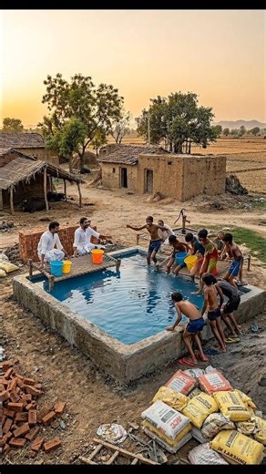 😱 Wait For End! Indian Village Pani Tanki Pool Construction