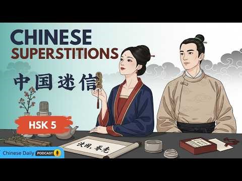 HSK 3 + | 中国常见迷信与禁忌 | Common Chinese Superstitions & Taboos | Chinese Daily Podcast