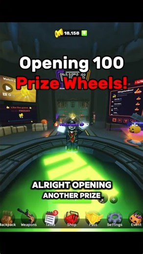 Opening 100 Prize Wheels 😭 #roblox #rivals