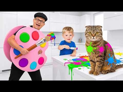 Adam and Mom vs. the Magic Paint Palette!