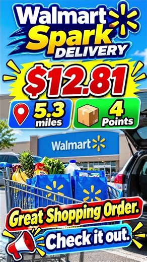 Walmart Spark Delivery Journey 🚗💰Making Money On The Way Home.