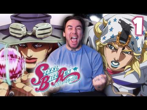 Episode of The Year🔥 JJBA Steel Ball Run - Episode 1 (REACTION)