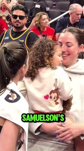 Caitlin Clark and Lexie Hull met Katie Lou Samuelson’s kid after the game #caitlinclark #shorts