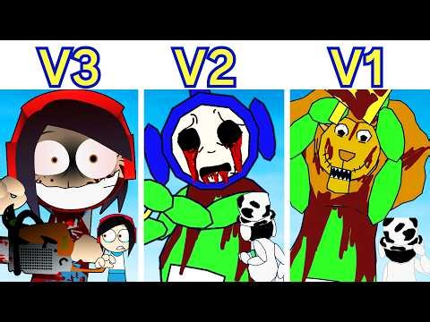 FNF The Lion's Mouth ALL SCRATCH VERSIONS: Sprunki vs V1 vs V2 (Myths of Tubbylands) Slendytubbies