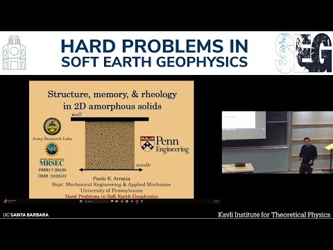 Structure, memory, & rheology in 2D amorphous solids | Paulo Arratia (Univ. of Penn)