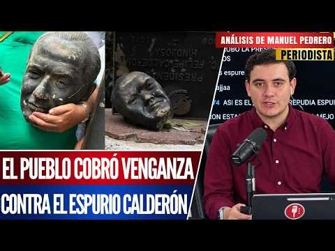DEC4PIT4N ESTATUA DE FELIPE CALDERÓN EN LOS PINOS TRAS SU REGRESO A MÉXICO: MANUEL PEDRERO