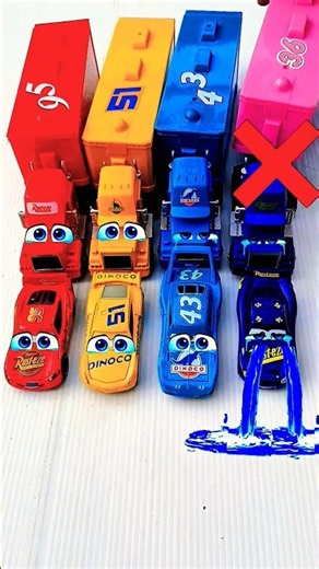 Lightning Mcqueen, The King, Dinoco, Mcqueen Cars, Truck, Toys #toys #mcqueen #cars