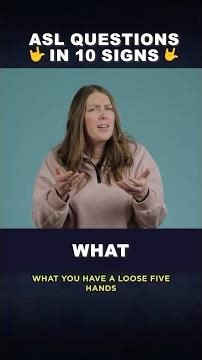 🤟 10 ASL WH-Questions & More