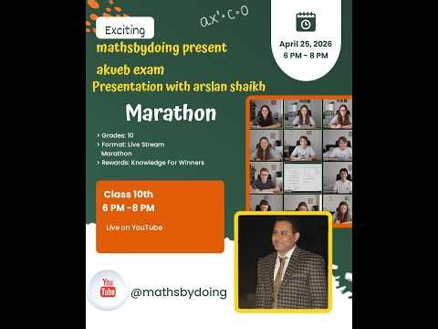 AKUEB Class 10 Mathematics Marathon 2026 | Full Revision + Past Papers + Live Q&A