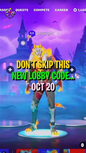 CrimeTimeGaming | CTG on X: "NEW FORTNITE LOBBY CODE 🎃 OCT 20 — 2 FREE SNACK-O’-LANTERNS 👀 Code: SUPPLIESFOR THEHUNT Redeem it before you miss it. #Fortnite #FortniteCodes #Fortnitemares #FortniteChapter7" / X