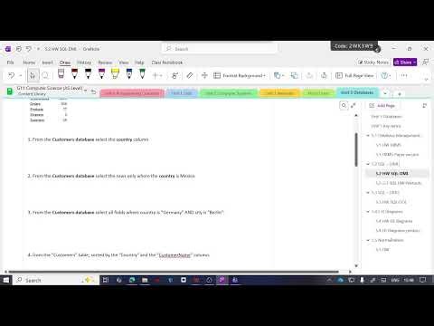 5.2 SQL- AS Level Computer Science (9618)