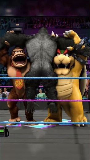 Bowser & Donkey Kong vs Kong & Godzilla - Monsterverse vs Nintendo Monster