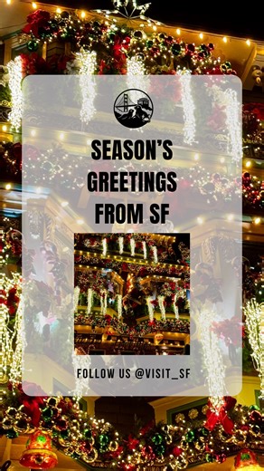 Visit San Francisco | Travel USA 🛎️ on Instagram: "From San Francisco with love: happy holidays and all the best for the New Year! ❤️ Share the joy & follow @visit_sf for more magical SF moments! 🎄 #visit_sf #christmas #sanfrancisco #california #marrychristmas"