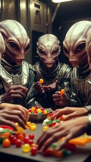 Aliens Discover Candy – Hilarious Reactions! 👽🍬 #subscribe #aliens # recommended