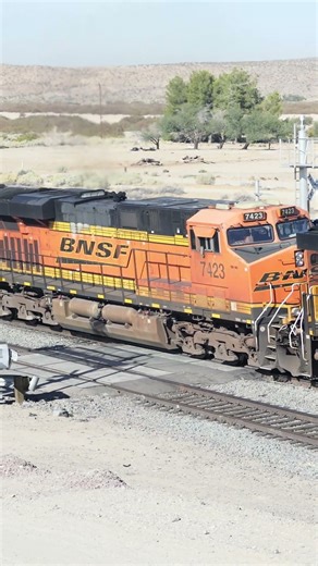 Massive BNSF Freight Train Hinkley Road Crossing #trainspotting #railroad #bnsf