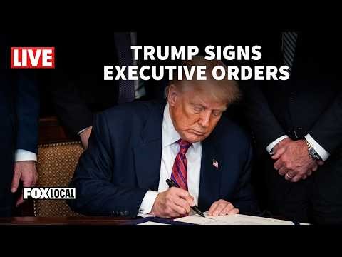 LIVE: Pres. Trump signs executive orders | FOX 5 DC
