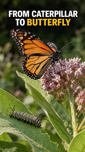 From Caterpillar to Butterfly: The Monarch Life Cycle 🐛🦋