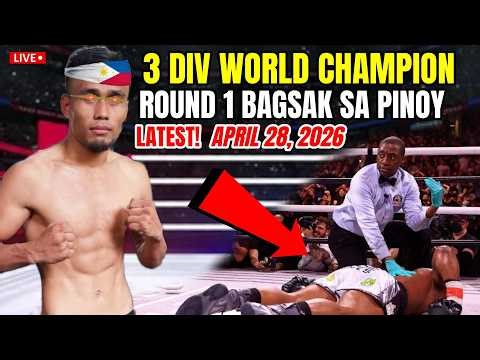Latest Fight! Pinoy pinabagsak sa round 1! ang 3 Division World Champion!