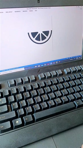 orange 🍊 slice logo in Ms Word By shortcut key |In English| Digital shortcut Hub.#shortcutkeys#usa