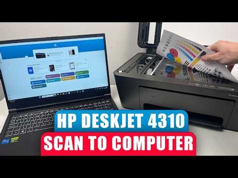 How to Scan to Computer with HP DeskJet 4310 Printer