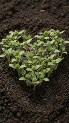 🌱 From Seeds to a Heart-Shaped Garden! ❤️ #Shorts