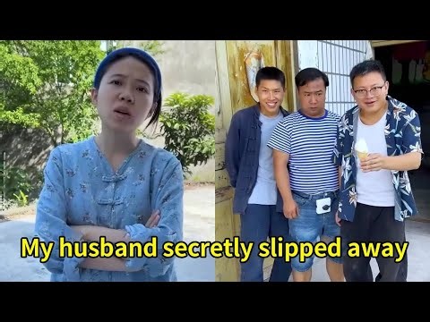My husband went out to buy ice cream and secretly slipped away!#funnyvideo #funnyvideos