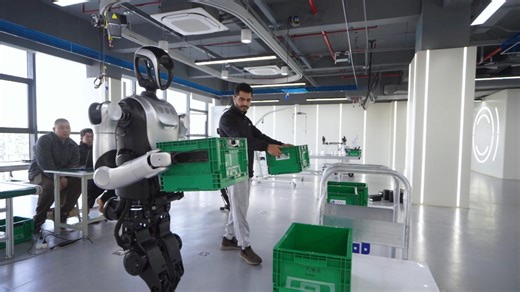 An Egyptian student in China explored a robotics training ground in Hefei, where humanoid robots learn practical tasks - from cooking to sorting - using VR and motion capture. This work is paving the way for advanced robots to enter our daily lives. #GLOBALink | China Xinhua News